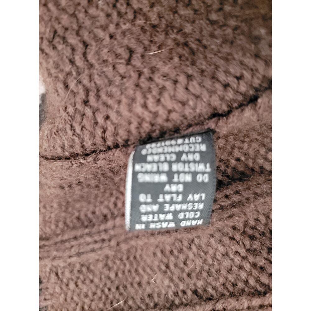 BCBG Max Azria Duster Long Cardigan Sweater Womens XL Wool Mohair Double Ruffle - Picture 9 of 9